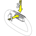 Karabinek Ovalone Alu RISE Lock™